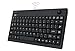 ADESSO WKB-3100UB Wireless Mini Trackball Keyboard - Compact 87-Key Layout, Built-in 800 DPI Optical Trackball, 24GHz RF Wireless Technology, USB Interface, 30-Foot Range