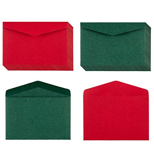 120 Pack Kraft Mini Envelopes Christmas Red and Green Envelopes Self-Adhesive Tiny Pockets for Holiday Small Gift Cards Invitations Business Notes(4.13"×2.76") - Thumbnail 7