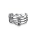 Biker Punk Rocker Skeleton Hand Cartilage Ear Cuffs Clip Wrap Helix Earring1 Piece Non Pierced .925 Sterling Silver