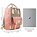 EXCPDT College Backpack, School Computer Laptop Bag Light Weight Business Travel Backpack for Women Girls, High School/College Student, Fits 13-15 inch Laptop (Pink&Gray)
