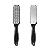 Sucica 2PCS Foot File, Premium Stainless Steel Foot Rasp File Callus Remover Professional Foot Scrubber - Colossal Foot Rasp and Dual Sided Foot File, Black