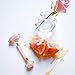 Rose Quartz Roller for Face Premium Massage Tool - Natural Rose Quartz Stone Massage Anti Aging Facial Therapy Tool Eye Puffiness Wrinkle Treatment Slimming Jade Roller Alternative by Honey and Be