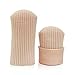 1 Pair Adjustable Cuttable Lined Gel Big Toe Covers Sleeves Ribbed Knit Toe Caps