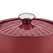 Rachael Ray Cucina Hard Porcelain Enamel Nonstick Covered Round Casserole, 4.5-Quart, Cranberry Red