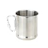 SysPodTM-Silver-250ml-Stainless-Steel-Mug-With-Foldable-Self-Lock-Carabiner-Handle-Portable-Durable-Outdoor-Camp-Folding-Handle-Cup