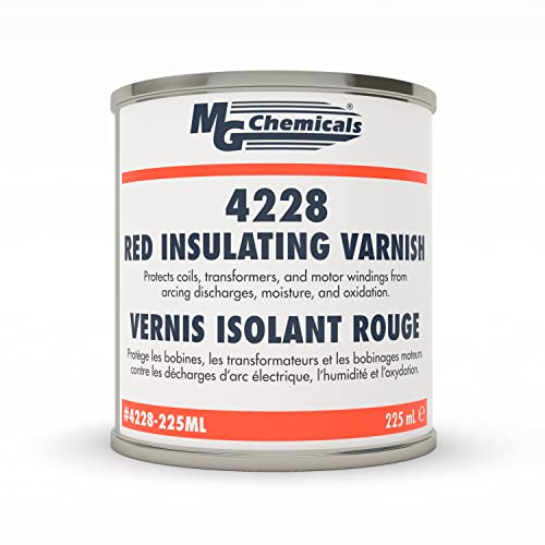 MG Chemicals 4228 Red Insulating Varnish, 225 ML Can (4228225ML) on
