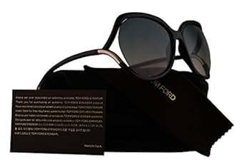 Tom Ford FT0578 Anouk-02 Sunglasses Shiny Black w/Blue