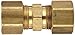 Dixon 62C-06 Brass Compression Tube Fitting, Union, 3/8