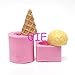 062LBX, 063LBX 1 Set 2 Pcs Molds 3D Ice Cream Silicone Mold Miniature Sweets Jewelry Charms Kawaii Cabochon Mold