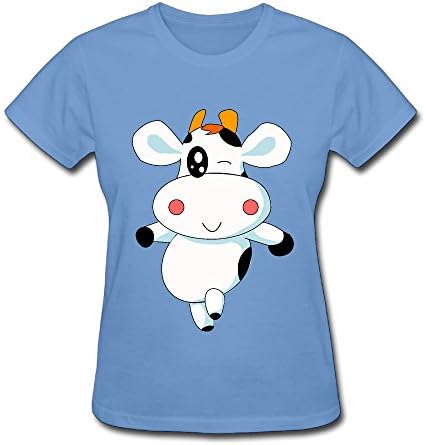 Cute Cow Summer Women Custom Short Sleeve Printed Casual T Shirt