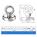 Magnetic Hooks, 5 Pack Super Strong Neodymium Fishing Magnets, 75 lbs(35KG) Pulling Force Rare Earth Magnet with Eyebolt for Retrieving in River and Magnetic Fishing- Diameter 1.26 inch(32 mm)