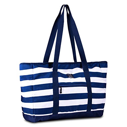 Extra Large Beach Bag With Zipper - XXL Beach Tote Bag With Many ...