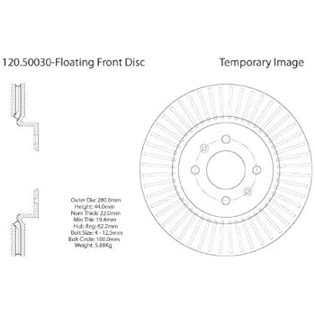  Wilwood 160 5844 Ultralite Vented Brake Rotor