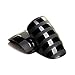 False Nails Bling Art French Fake Black Matte Justice Squoval 24 Medium Tips