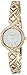 Armitron Women's 75/5412WTGPST Swarovski Crystal Accented Gold-Tone Watch and Bracelet Set