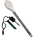 Be Legend Titanium Camping Spoon Extra Long Handle (9.81 inches) with Conversion Table Bonus FIRE Striker - Ultralight Backpacking Spoon? (1)
