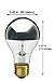 Sterl Lighting - Pack of 4 A19 Strong Glare Half Chrome Silver Bowl Incandescent Light Bulb - 60 Watts - 120 Volts - E26 Medium Base - 2700K - 120 Lumens