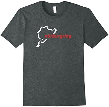 Mens Classic Nurburgring Track Map Graphic Tee Shirt T-Shirt XL Dark Heather