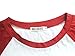 HUHOT 3/4 Sleeve Tops for Women Cotton Casual Scoop Neck Baseball Tee Raglan T-Shirts Red and White