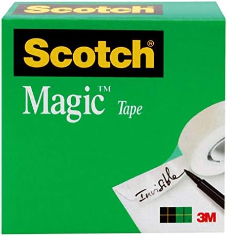 Scotch Brand Magic Tape, Wide Width, Writeable, Matte Finish, Trusted Favorite, Designed for Office and Home Use, 1 x 1296 Inches, Boxed (810)
