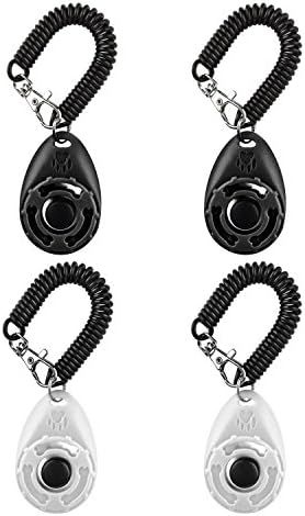 Martin Jerry Dog Training Clicker Pet Interactive Toys, Clicker Training for Dogs, Clicker Training for Birds, for Parrots (4 Pack)