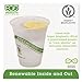 ECO PRODUCTS GreenStripe Clear Compostable 12oz PLA Plastic Cups, Case of 1000, Disposable Renewable Plant-Based Cold Cups, For Cold Drinks & Snacks, BPI Certified, ASTM Compliant.