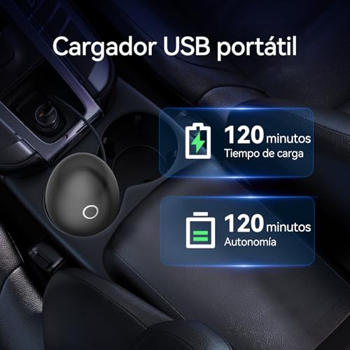 Afeitadora Cabeza Hombre, Maquina Afeitar Cabeza Magnético 5D Cabezales Flotantes Afeitadora Cabeza Uso Seco y Húmedo IPX7 Impermeable 120 Mins de Uso Usb-C Recargable