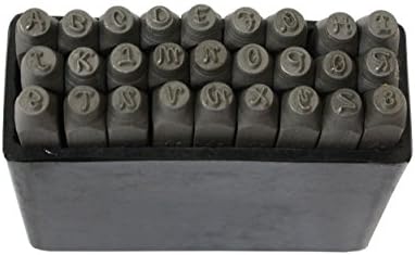 Set of 27 Pieces- 26 Letters of The Alphabet, in"Bridgette Letter" Style, Plus Ampersand-Capital Letters Size 3/32 Inches (ToolUSA: TJ917-27332L)