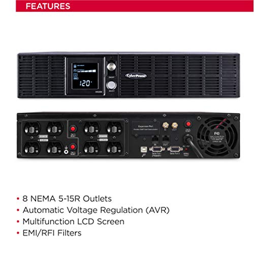 2 CyberPower+OR2200LCDRT2U+System+2200VA+Outlets