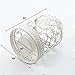 Ciaoed Small Metal Tealight Hanging Birdcage Lantern, Vintage Decorative Centerpieces of Wedding & Party Christmas Pack of 2 (White)