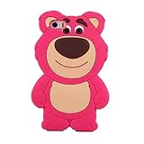 kangweichuang iPhone 6S Plus Strawberry bear Case,3D Strawberry bear Back Cover Back Cover Soft Silicone Case for iPhone 6S Plus/iPhone 6 Plus