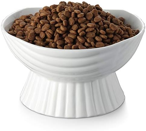 Y YHY Ceramic Dog Bowls,24 Ounce Dog Dishes, Dog Food Bowls,Raised Pet Bowl with Wide Neck for Food and Water, Cat Food Bowls, Protect Pet’s Spine,Elevated Cat Bowls,Anti Vomiting,Dishwasher Safe