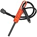 EXOTAC - polySTRIKER Lightweight Ferrocerium Fire Starter with Snap-in Striker for Emergency Kits, Campfires, Hiking, and Survival Supplies (Orange-Black)