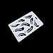 Grekywin Hollow-Out Feather Stencil Template for Wall Painting, DIY Craft Tool Reused Plastic Drawing Template, 2 Pcs.