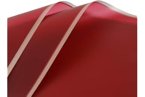 BBJ WRAPS Waterproof Floral Wrapping Paper Sheets Fresh Flowers Bouquet Gift Packaging Korean Florist Supplies, 20 Sheets (Red)