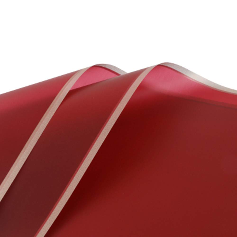 BBJ Wraps Waterproof Floral Wrapping Paper Sheets Fresh Flowers Bouquet Gift Packaging Korean Florist Supplies, 20 Sheets (Red)