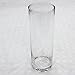 Noah Decoration Hand-Blown and Handmade Tall Cylinder Clear Glass Flower and Filler Vase for Home and Wedding Indoor and Outdoor Decoration 11.8