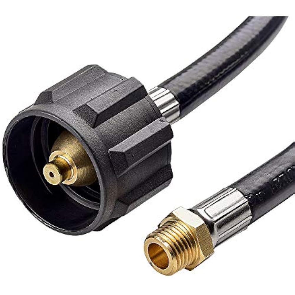 12inch RV Pigtail Propane Hose Connector Acme X 1/4" Male NPT 1feet