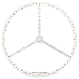 Circle Perfect Tools CPDS-104LF Large Degree Scale-Compass, Ruler, Protractor, Goniometer (Fractions)