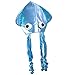 Funny Party Hats Squid Hat - Funny Fun and Crazy Hats in Many Styles (Shiny Blue Squid Hat)