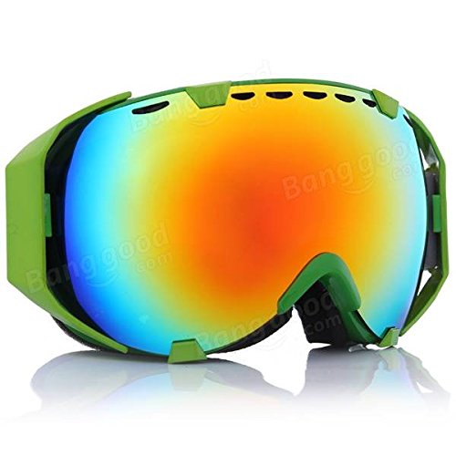 Pink Lizard Outdoor Motorcycle Ski Goggles Spherical Dual Lens Snowboard Polarized Glasses
