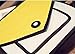 Xugq66 3D Style 2D Drawing Cartoon Handbag Shoulder Canvas Messenger Bag (Yellow)