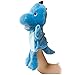 HollyHOME Hand Puppets Dinosaur Plush Hand Puppets Zoo Animal Puppets Hand Animal Toys 14 Inches Blue