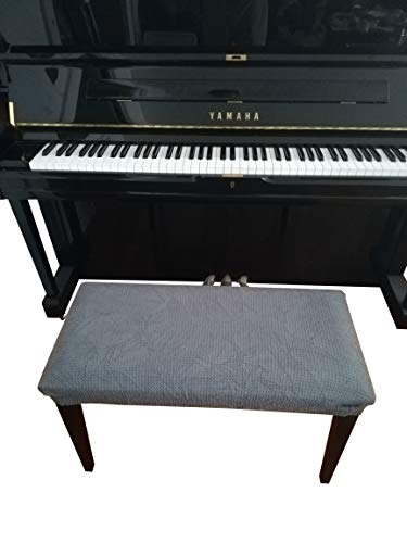 Qualitrusty Waterproof Piano Bench Cover - Perfect For Pets, Kids, Elderly, Weddings, Parties - Machine Washable, Elastic, Removable - Cleans Easily