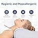 Memory Foam Pillow for Sleeping, Cervical Pillow for Neck Pain, Head and Neck Support for Back, Stomach, Side Sleepers, Orthopedic Contour Pillow, with Washable Pillowcase