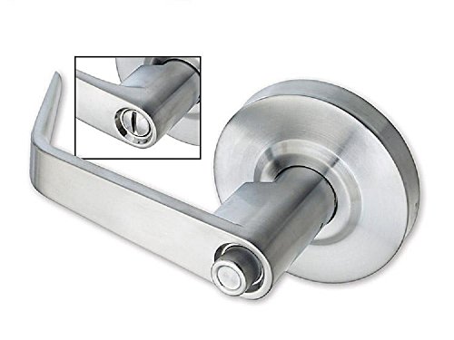 Harney Hardware, Lock Lever Privacy, Satin Chrome