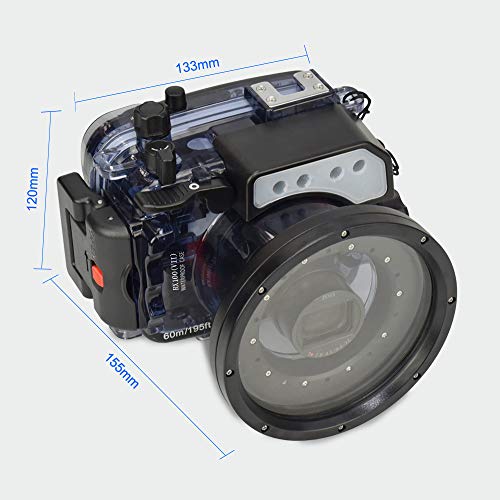 Seafrog RX100VII RX100-7 60m/195ft Waterproof Underwater Camera Housing Case Universal Works for Sony Sony RX100VII Cameras - Thumbnail 2