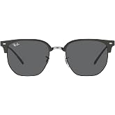 Ray-Ban RB4416 New Clubmaster Square Sunglasses for Men for Women | In Black On Gold, Grey On Black &amp; Bordeaux On Rose Gold. Polarized options available. Lightweight flexible frame.