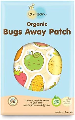 100% Natural Bugs Away Patches Smell Good of Citronella oil, Lemon Extract, Organic Safe for Sensitive skin, Prenant Mom, Infant, Baby Kid Lovely Stickers Kid Leaning Deet Free no need to put on skin