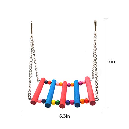 SSRIVER Bird Toys Bird Swing Parrot Bed Ladder Budgie Hammock Macaws